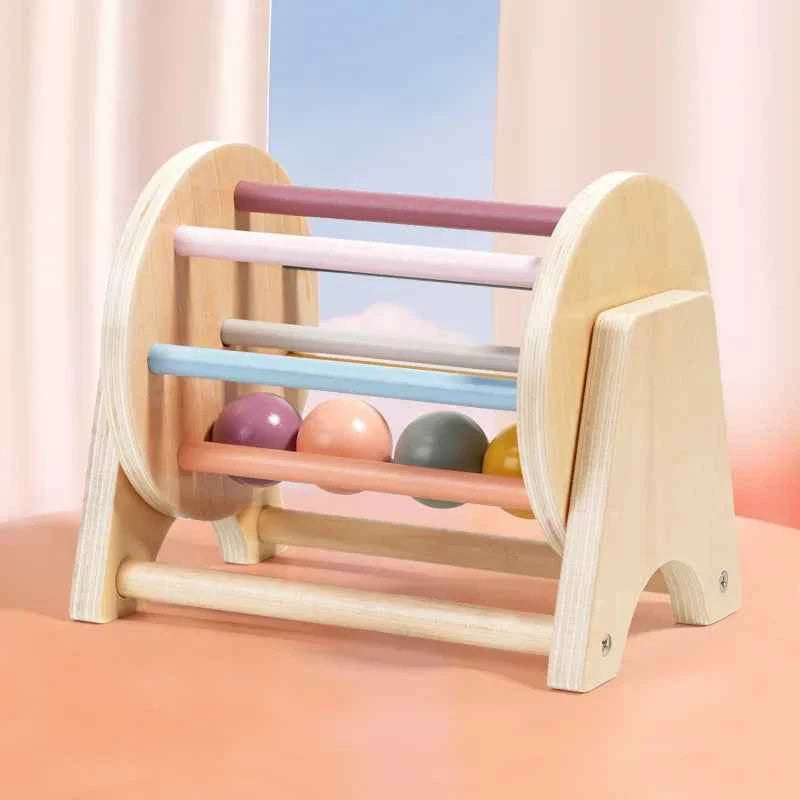 Jouet Montessori 2 en 1 – Boîte à formes et balles