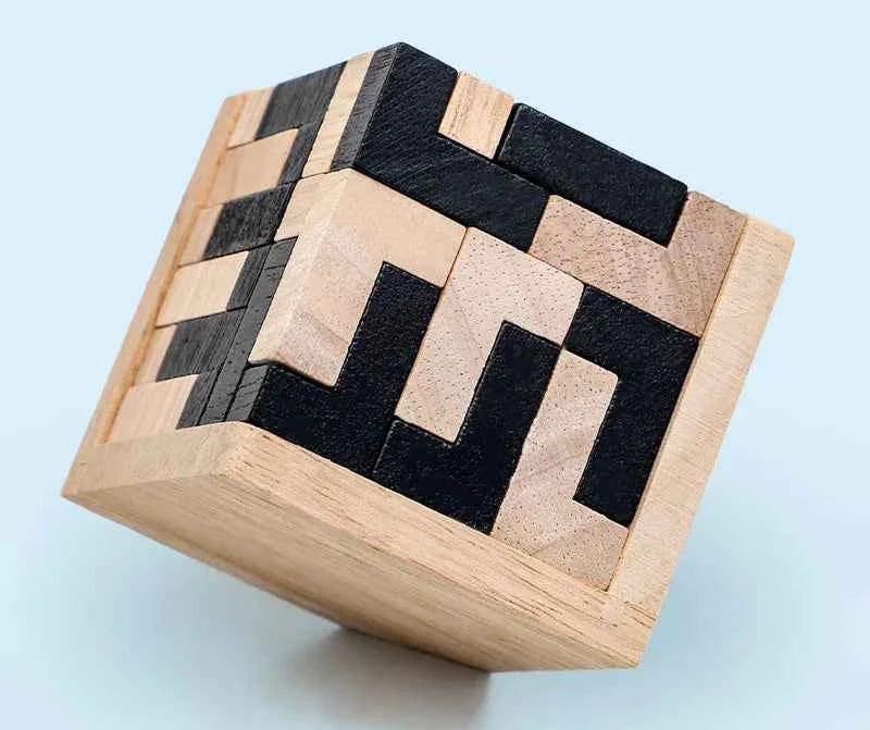 Puzzle 3D en bois – Cube Luban