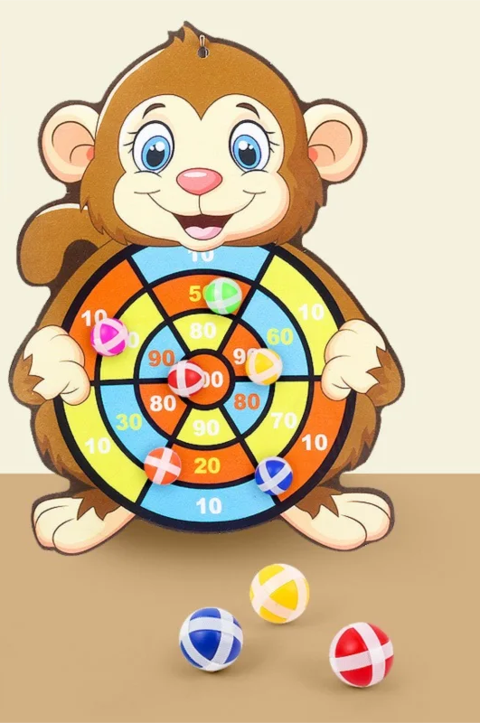 Jeu de fléchettes Velcro – Cible avec balles collantes - Le labo des Lutins
