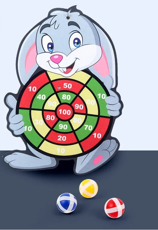Jeu de fléchettes Velcro – Cible avec balles collantes - Le labo des Lutins