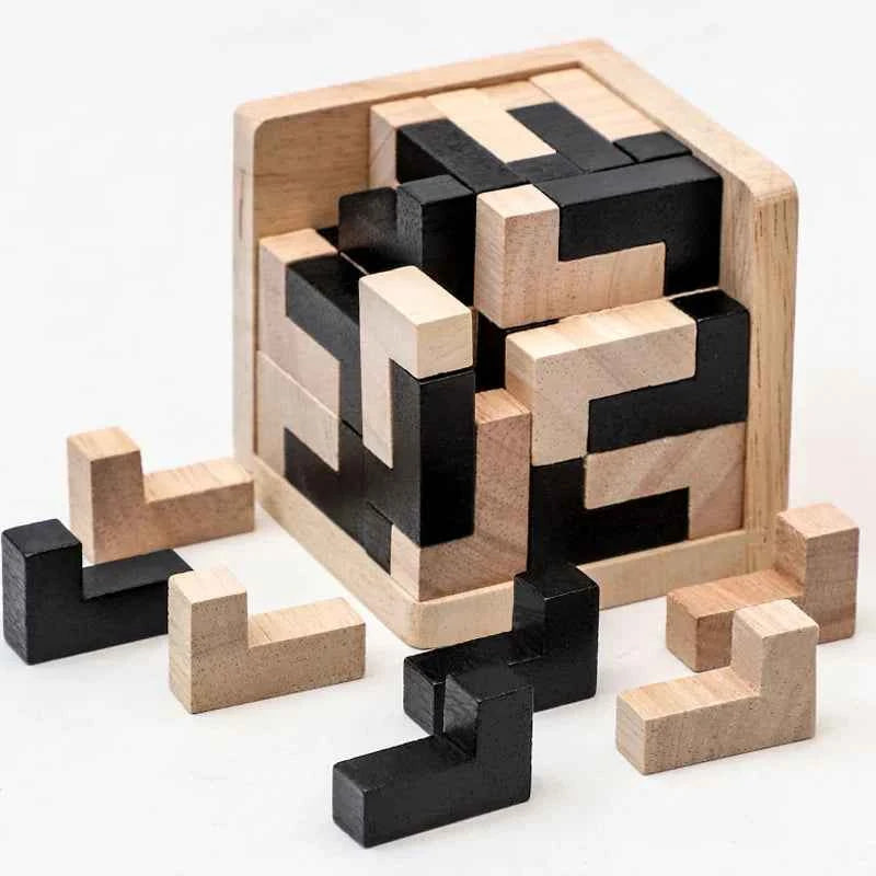 Puzzle 3D en bois – Cube Luban
