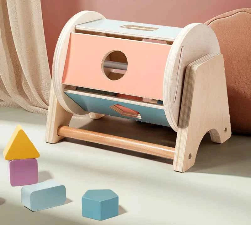 Jouet Montessori 2 en 1 – Boîte à formes et balles