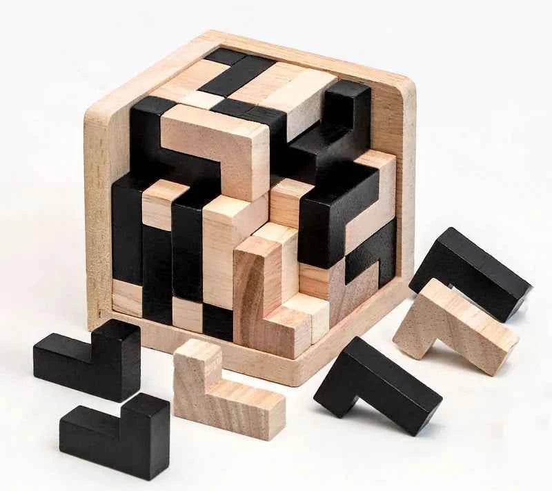 Puzzle 3D en bois – Cube Luban
