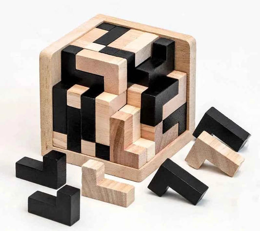 Puzzle 3D en bois – Cube Luban