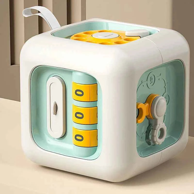 Cube d’activités Montessori 6 en 1 – Jouet sensoriel