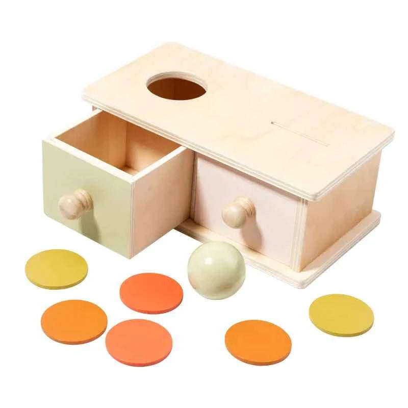 Jouet Montessori 2 en 1 – Boîte à formes et balles