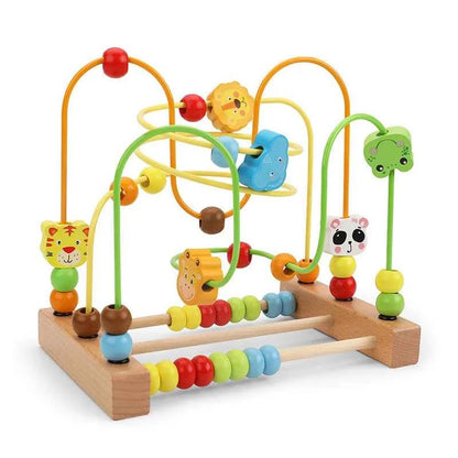 Circuit de billes en bois – Jeu de motricité et d’adresse