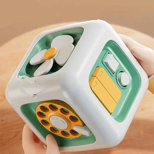 Cube d’activités Montessori 6 en 1 – Jouet sensoriel