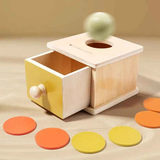 Jouet Montessori 2 en 1 – Boîte à formes et balles
