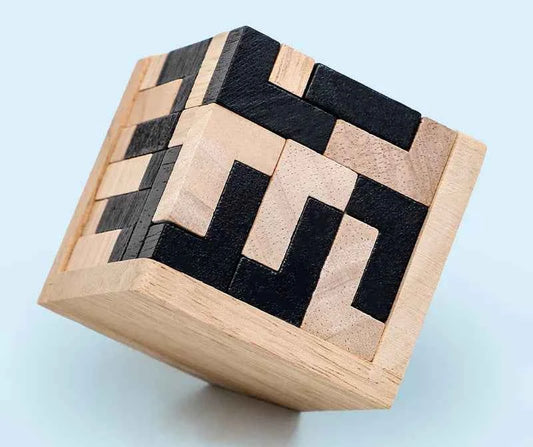 Puzzle 3D en bois – Cube Luban