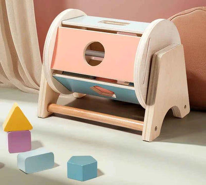 Jouet Montessori 2 en 1 – Boîte à formes et balles