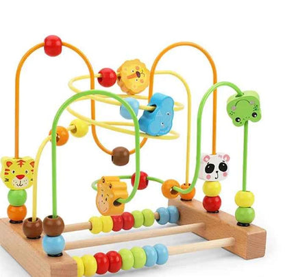 Circuit de billes en bois – Jeu de motricité et d’adresse