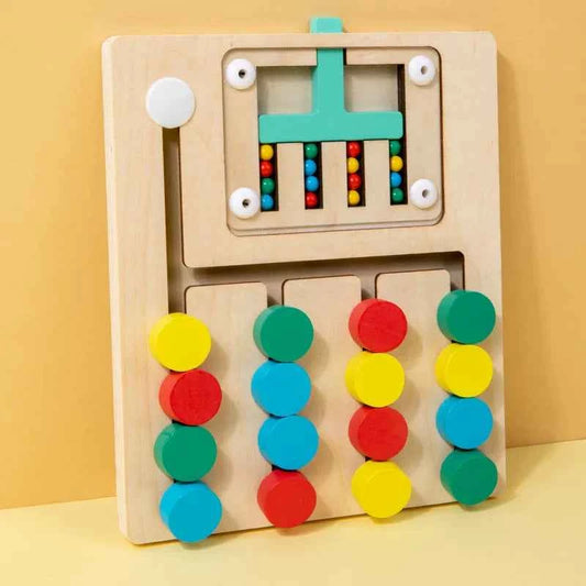Jeu Montessori de mémoire et d’association de couleurs